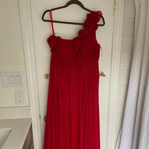 Now4 Red Chiffon Dress